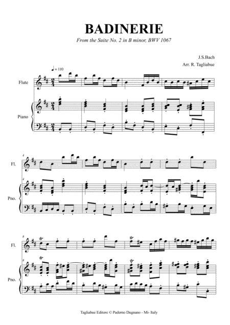 Polonaise Et Badinerie (flute And Piano)